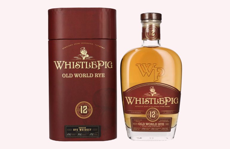 WhistlePig 12 Years Old Straight Rye Whiskey 43% Vol. 0,7l in geschenkverpakking