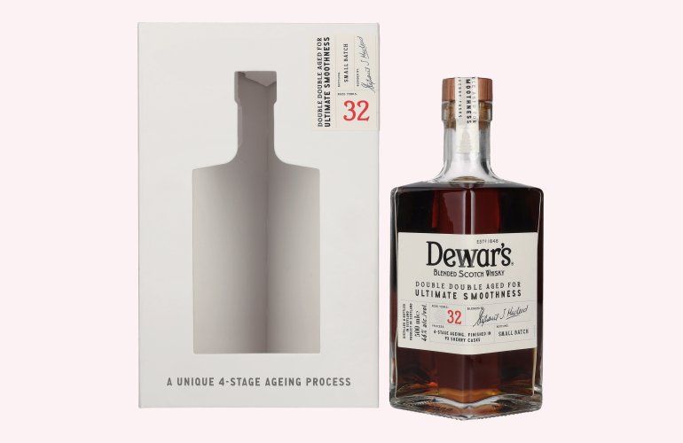 Dewar's 32 Years Old Double Double Aged Blended Scotch Whisky 46% Vol. 0,5l in Giftbox