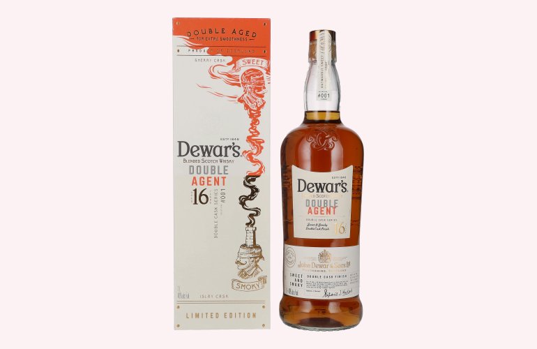 Dewar's 16 Years Old Blended Scotch Whisky Double Aged 40% Vol. 1l in geschenkverpakking