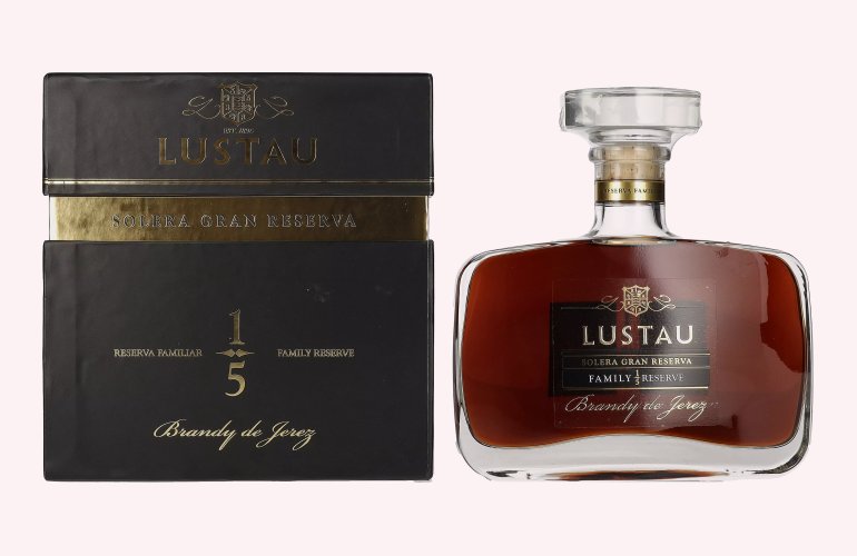 Lustau FAMILY RESERVE Solera Gran Reserva Brandy de Jerez 43% Vol. 0,5l in geschenkverpakking