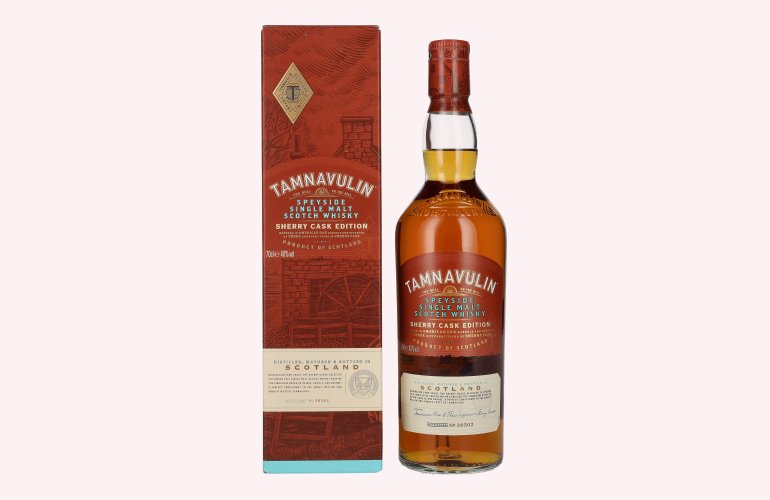 Tamnavulin SHERRY CASK Speyside Single Malt Scotch Whisky 40% Vol. 0,7l en boîte cadeau