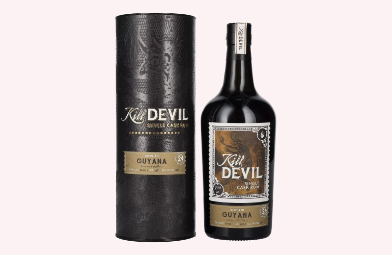 Hunter Laing Kill Devil Guyana 24 Years Old Single Cask Rum 1992 46% Vol. 0,7l in geschenkverpakking