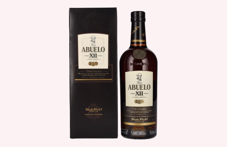 Ron Abuelo Añejo XII Años TWO OAKS Double Matured 40% Vol. 0,7l en boîte cadeau