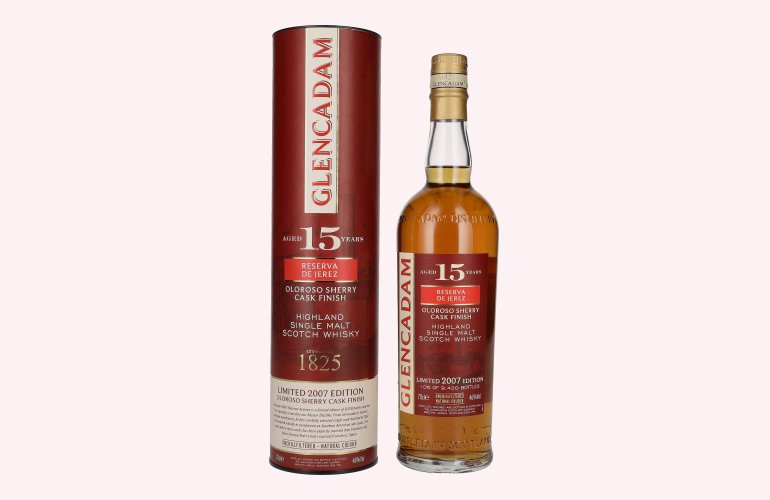 Glencadam RESERVA DE JEREZ 15 Years Old Single Malt OLOROSO SHERRY CASK FINISH 46% Vol. 0,7l en boîte cadeau