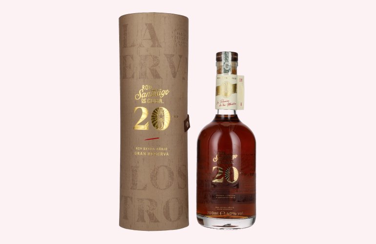 Ron Santiago de Cuba Extra Añejo 20 Años 40% Vol. 0,7l in Geschenkbox