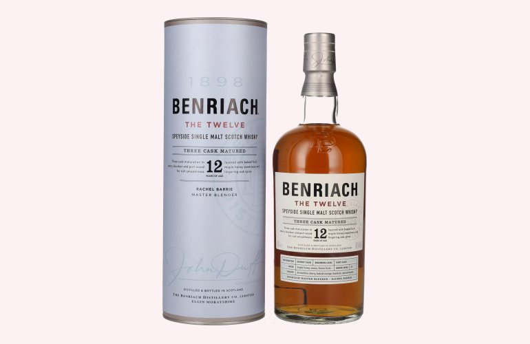 Benriach THE TWELVE Single Malt Three Cask Matured 46% Vol. 0,7l in geschenkverpakking