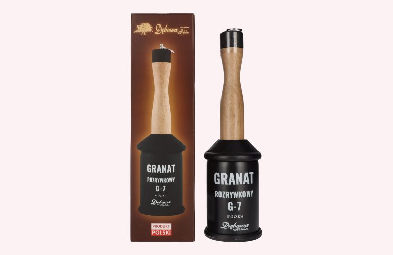 Debowa Wódka Rozrywkowy G-7 Granat 40% Vol. 0,7l en boîte cadeau