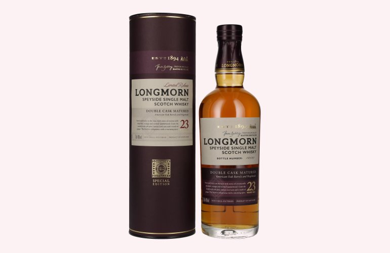 Longmorn 23 Years Old Double Cask Matured 48% Vol. 0,7l en boîte cadeau