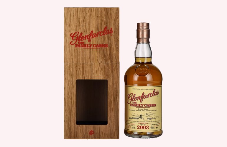 Glenfarclas THE FAMILY CASKS Single Cask SUMMER 2021 4th Fill Butt 2003 58,1% Vol. 0,7l in Holzkiste