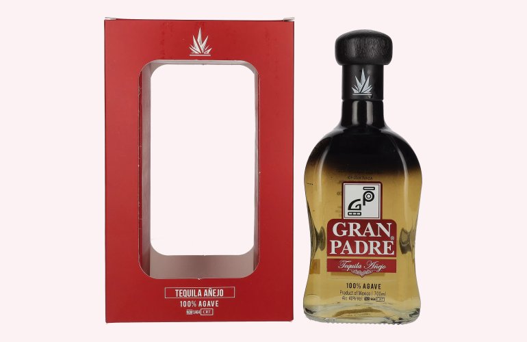 Gran Padre Tequila Añejo 100% Agave 40% Vol. 0,7l in geschenkverpakking