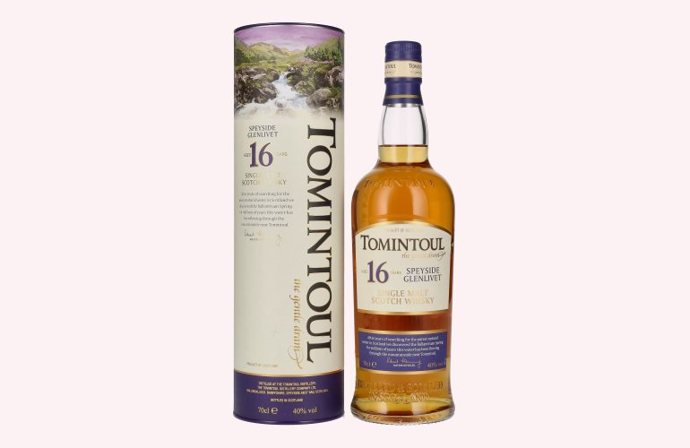 Tomintoul 16 Years Old Single Malt Scotch Whisky 40% Vol. 0,7l en boîte cadeau