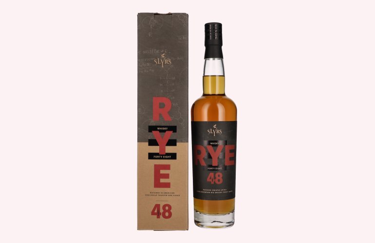 Slyrs Bavarian Rye 48 Whisky 48% Vol. 0,7l in geschenkverpakking