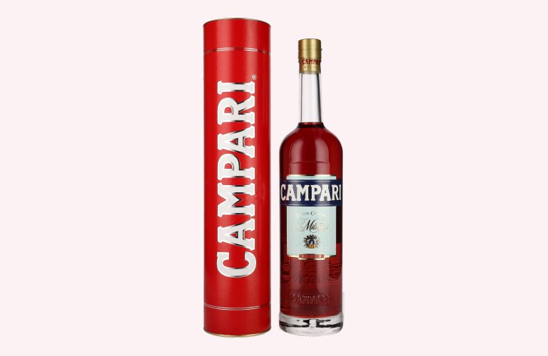 Campari Bitter 25% Vol. 3l en boîte cadeau avec Bec verseur