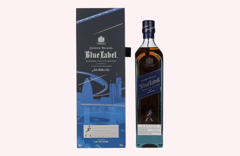 Johnnie Walker Blue Label City Edition London Blended Scotch Whisky 40% Vol. 0,7l en boîte cadeau