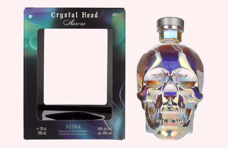 Crystal Head Vodka Aurora 40% Vol. 0,7l in geschenkverpakking