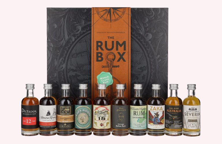 The Rum Box 41,2% Vol. 10x0,05l in Geschenkbox