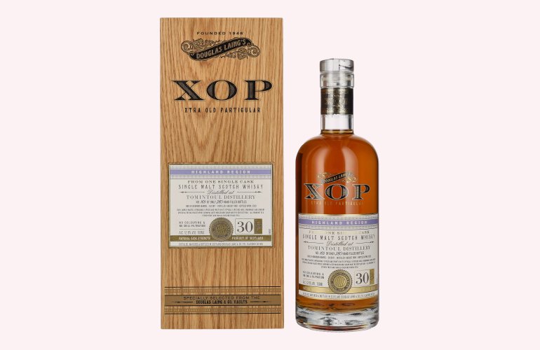 Douglas Laing XOP Tomintoul 30 Years Old Single Cask Malt 1989 52,8% Vol. 0,7l in Holzkiste