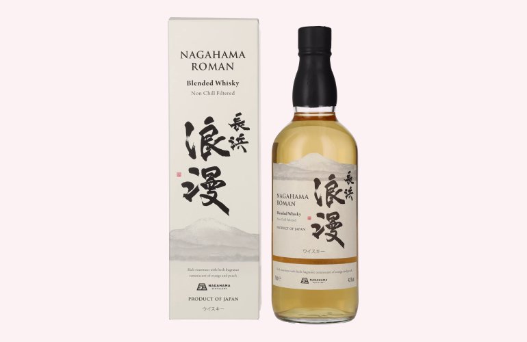 Nagahama Roman Blended Whisky 43% Vol. 0,7l in geschenkverpakking