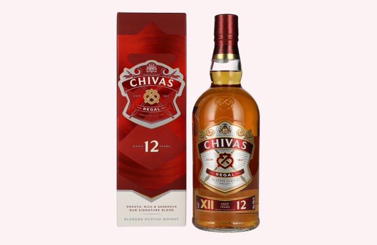 Chivas Regal 12 Years Old Blended Scotch Whisky 40% Vol. 1l in Giftbox