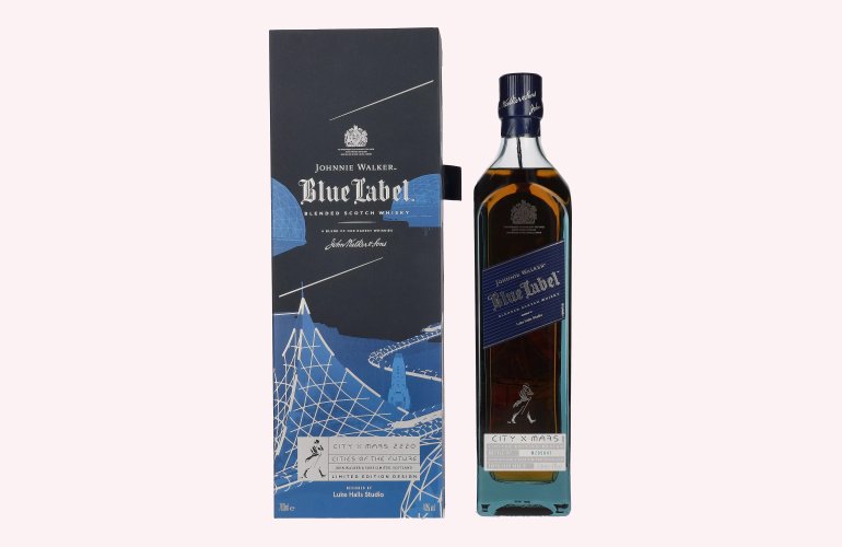 Johnnie Walker Blue Label City Edition Mars Blended Scotch Whisky 40% Vol. 0,7l in geschenkverpakking