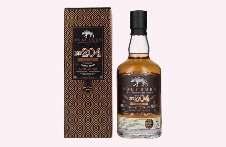 Wolfburn N°204 Single Malt Scotch Whisky Small Batch Release 46% Vol. 0,7l en boîte cadeau