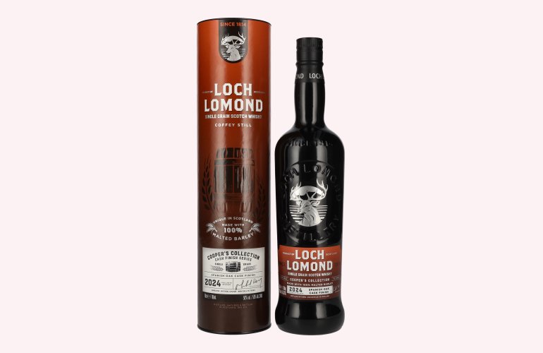 Loch Lomond COOPER COLLECTION Spanish Oak Cask Single Grain Scotch Whisky 50% Vol. 0,7l en boîte cadeau