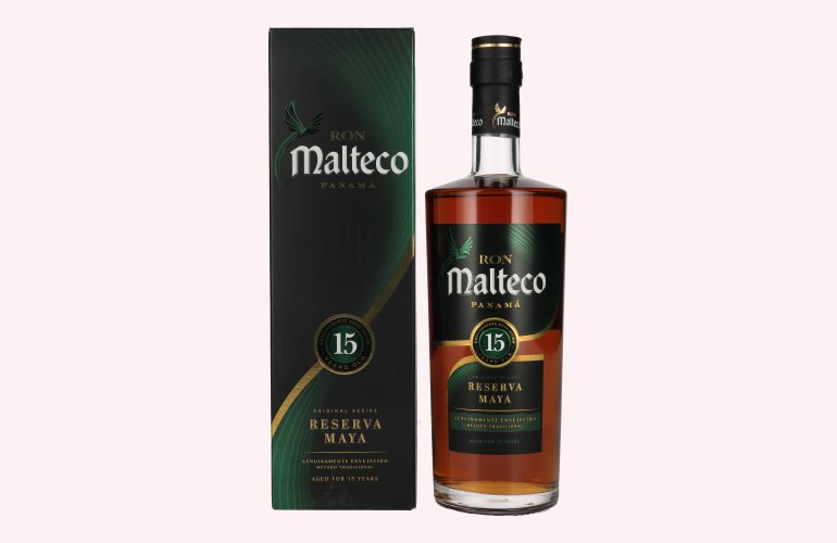 Ron Malteco 15 Years Old Reserva Maya 40% Vol. 0,7l in geschenkverpakking