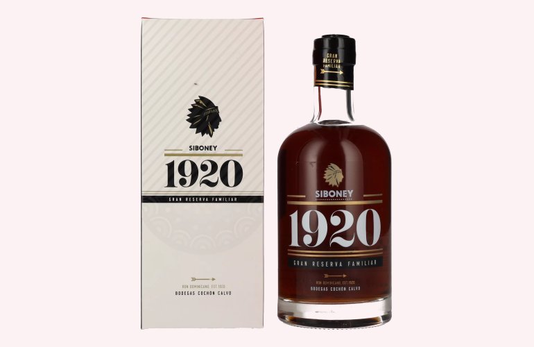 Ron Siboney 1920 GRAN RESERVA FAMILIAR Ron Dominicano 37,5% Vol. 0,7l en boîte cadeau