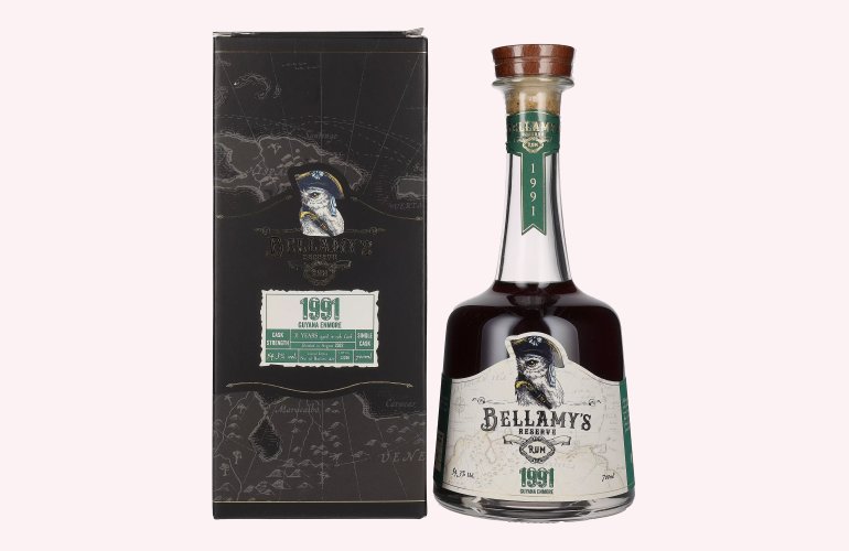 Bellamy's Reserve Rum Guyana Enmore 1991 54,3% Vol. 0,7l in geschenkverpakking