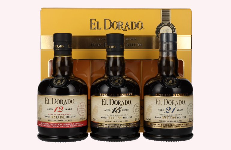 El Dorado The Collection Set 42% Vol. 3x0,35l en boîte cadeau