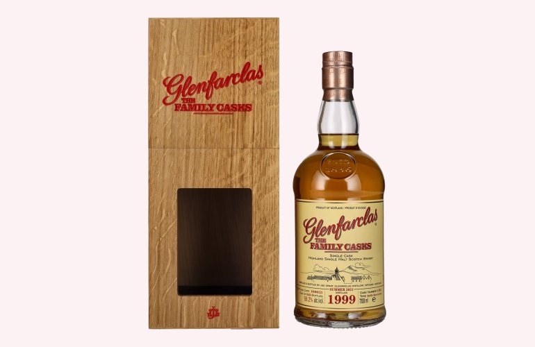 Glenfarclas THE FAMILY CASKS Single Cask SUMMER 2021 Refill Sherry Butt 1999 58,2% Vol. 0,7l in Holzkiste