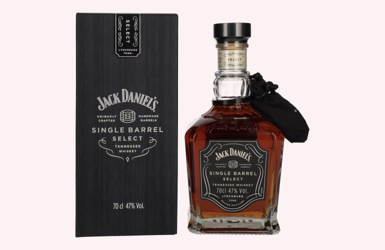 Jack Daniel's Select Single Barrel Tennessee Whiskey 47% Vol. 0,7l en boîte cadeau avec Whisky Stones