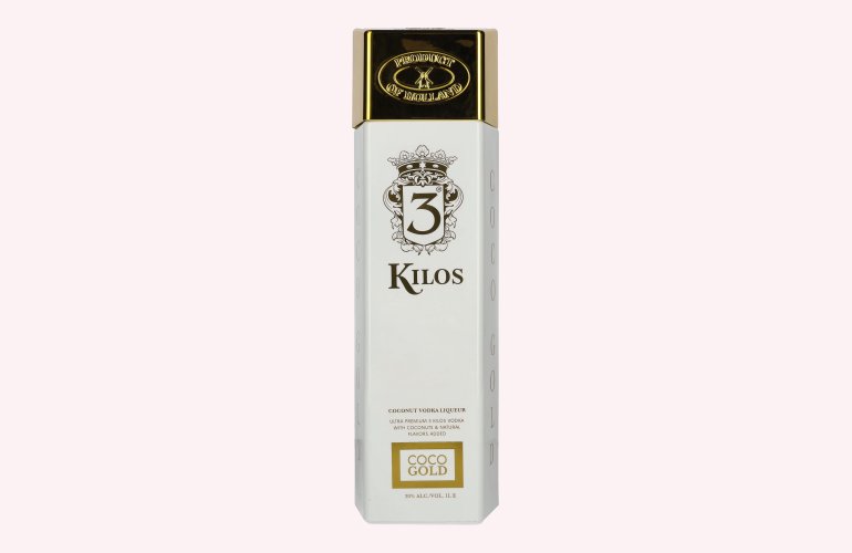 3 Kilos COCO GOLD Coconut Vodka 30% Vol. 1l