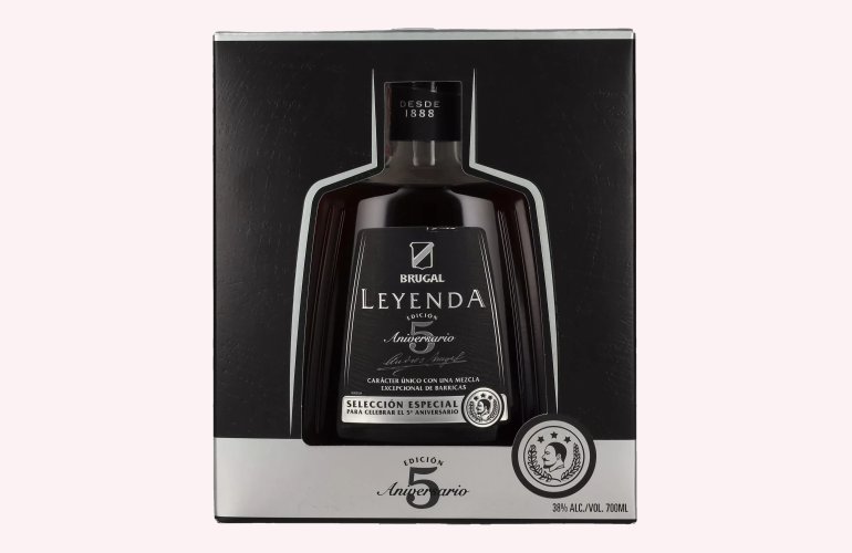 Brugal LEYENDA 5 Years Old Selección Especial 38% Vol. 0,7l en boîte cadeau