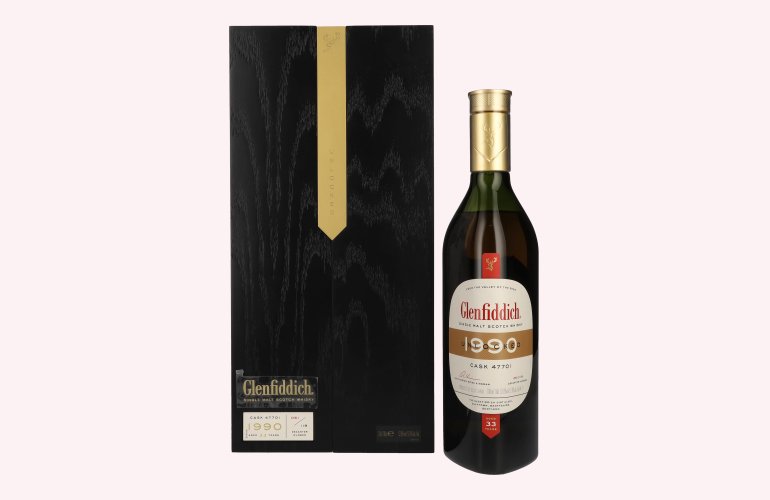 Glenfiddich 33 Years Old Archive Cask Single Malt Scotch Whisky 1990 52,8% Vol. 0,7l in Holzkiste