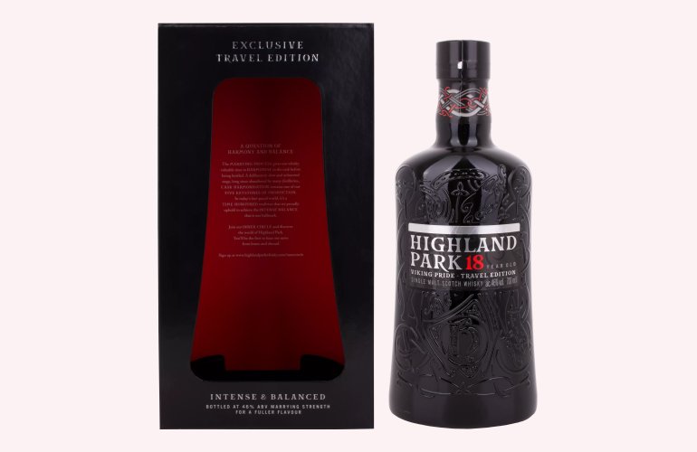 Highland Park 18 Years Old VIKING PRIDE Travel Edition Single Malt Scotch Whisky 46% Vol. 0,7l in Geschenkbox