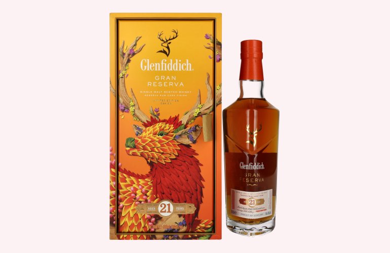 Glenfiddich 21 Years Old GRAN RESERVA Rum Cask Finish Limited Edition 2023 40% Vol. 0,7l in geschenkverpakking