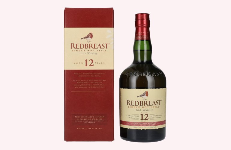 Redbreast 12 Years Old Single Pot Still Irish Whiskey 40% Vol. 0,7l in geschenkverpakking