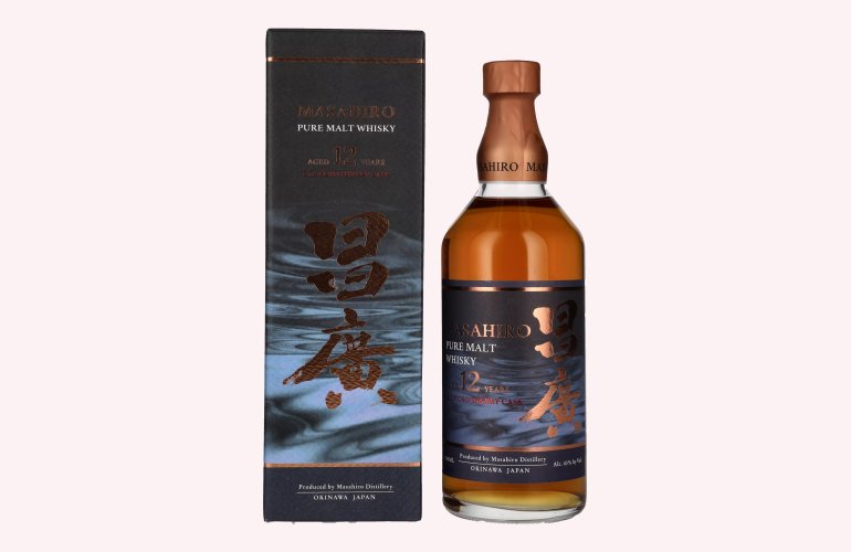 Masahiro 12 Years Old Pure Malt Whisky Oloroso Sherry Cask 43% Vol. 0,7l en boîte cadeau