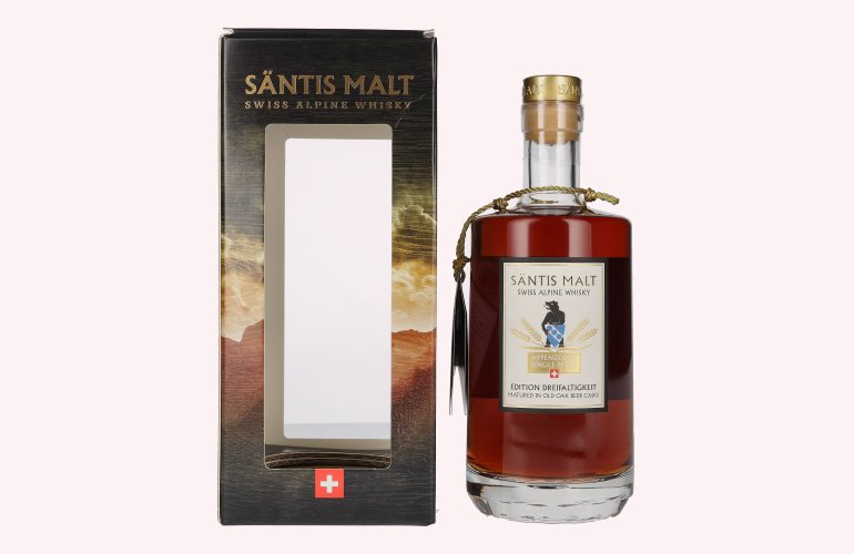 Säntis Malt Appenzeller Single Malt EDITION DREIFALTIGKEIT 52% Vol. 0,5l in geschenkverpakking