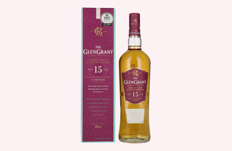 Glen Grant 15 Years Old BATCH STRENGTH Single Malt Whisky 50% Vol. 1l in geschenkverpakking