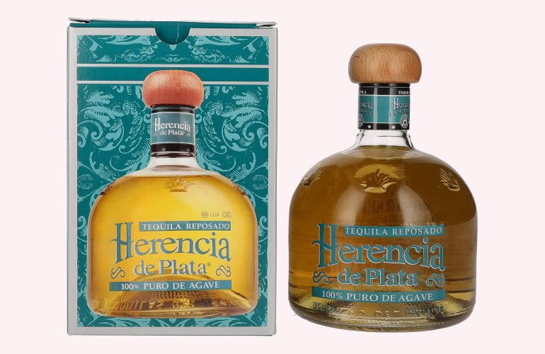 Herencia de Plata REPOSADO Tequila 100% Puro De Agave 38% Vol. 0,7l in geschenkverpakking