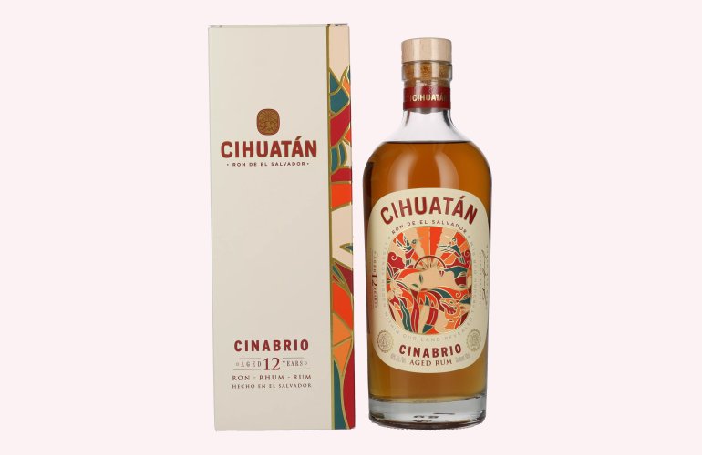 Cihuatán 12 Years CINABRIO Rum El Salvador 40% Vol. 0,7l en boîte cadeau