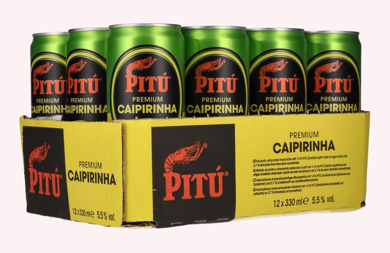 Pitú Premium Caipirinha 5,5% Vol. 12x0,33l Dosen