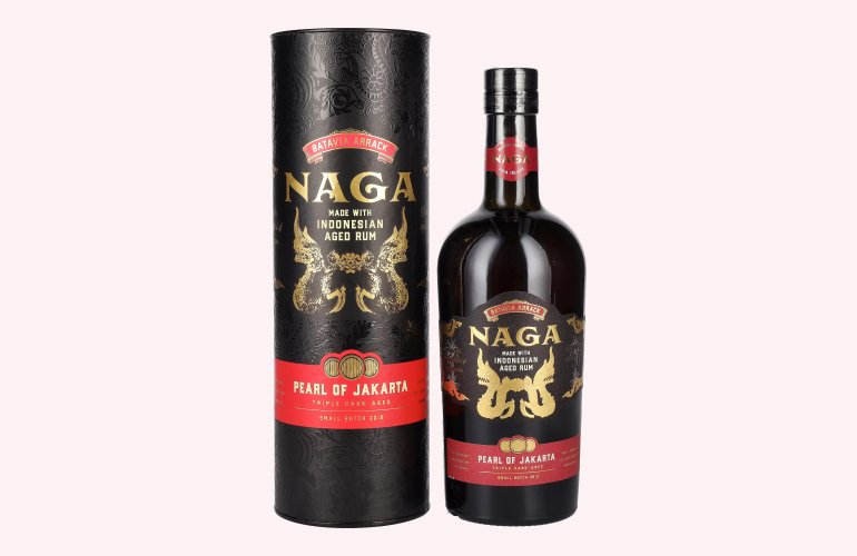 Naga Pearl of Jakarta Triple Cask Aged Small Batch 2019 42,7% Vol. 0,7l in geschenkverpakking