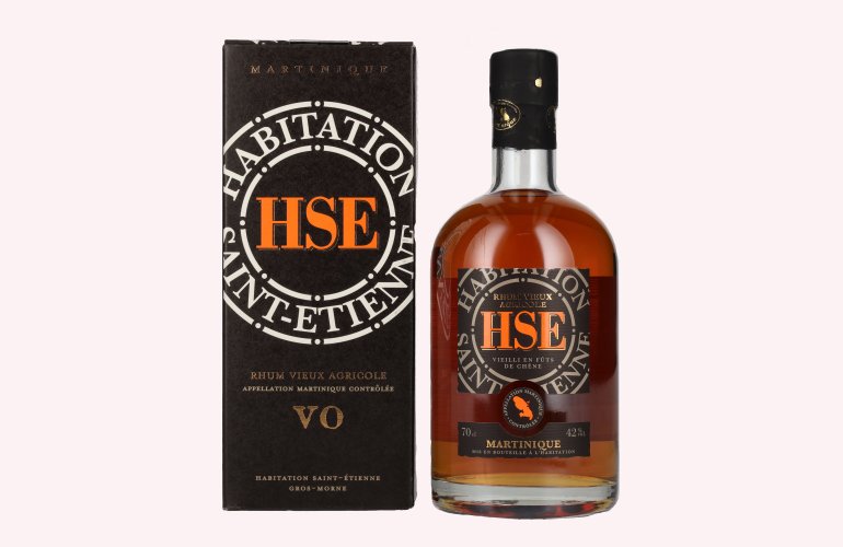 HSE Rhum Vieux Agricole Martinique 42% Vol. 0,7l en boîte cadeau