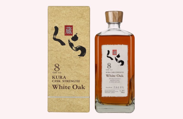 Kura 8 Years Old White Oak Single Malt Whisky 40% Vol. 0,7l in geschenkverpakking