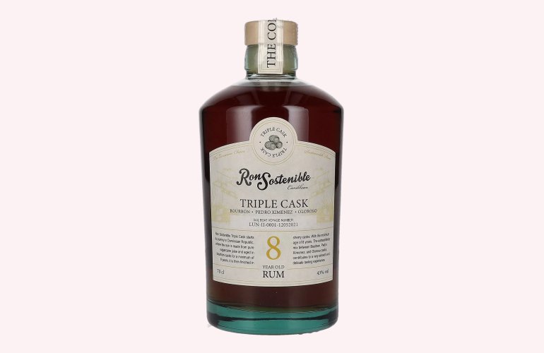 Ron Sostenible 8 Years Old Triple Cask Rum 43% Vol. 0,7l