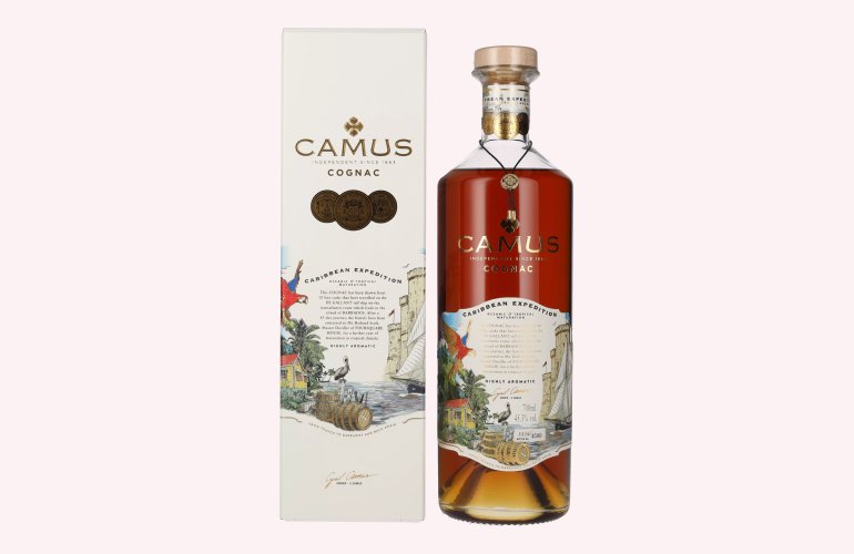 Camus CARIBBEAN EXPEDITION Cognac 45,3% Vol. 0,7l in geschenkverpakking