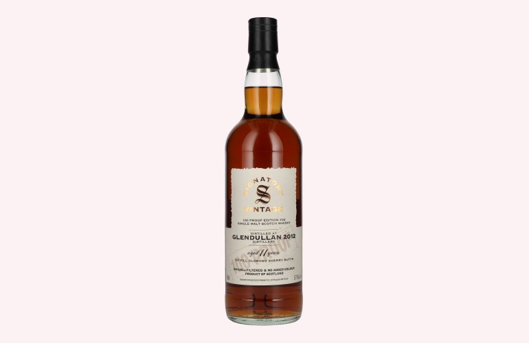 Signatory Vintage 100 Proof Edition GLENDULLAN 11 Years Old Single Malt #32 2012 57,1% Vol. 0,7l